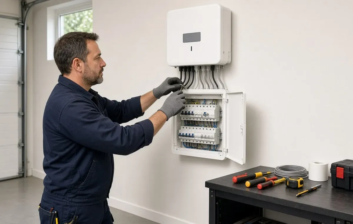 Montaža invertora i zaštitne opreme za solarnu elektranu na kući