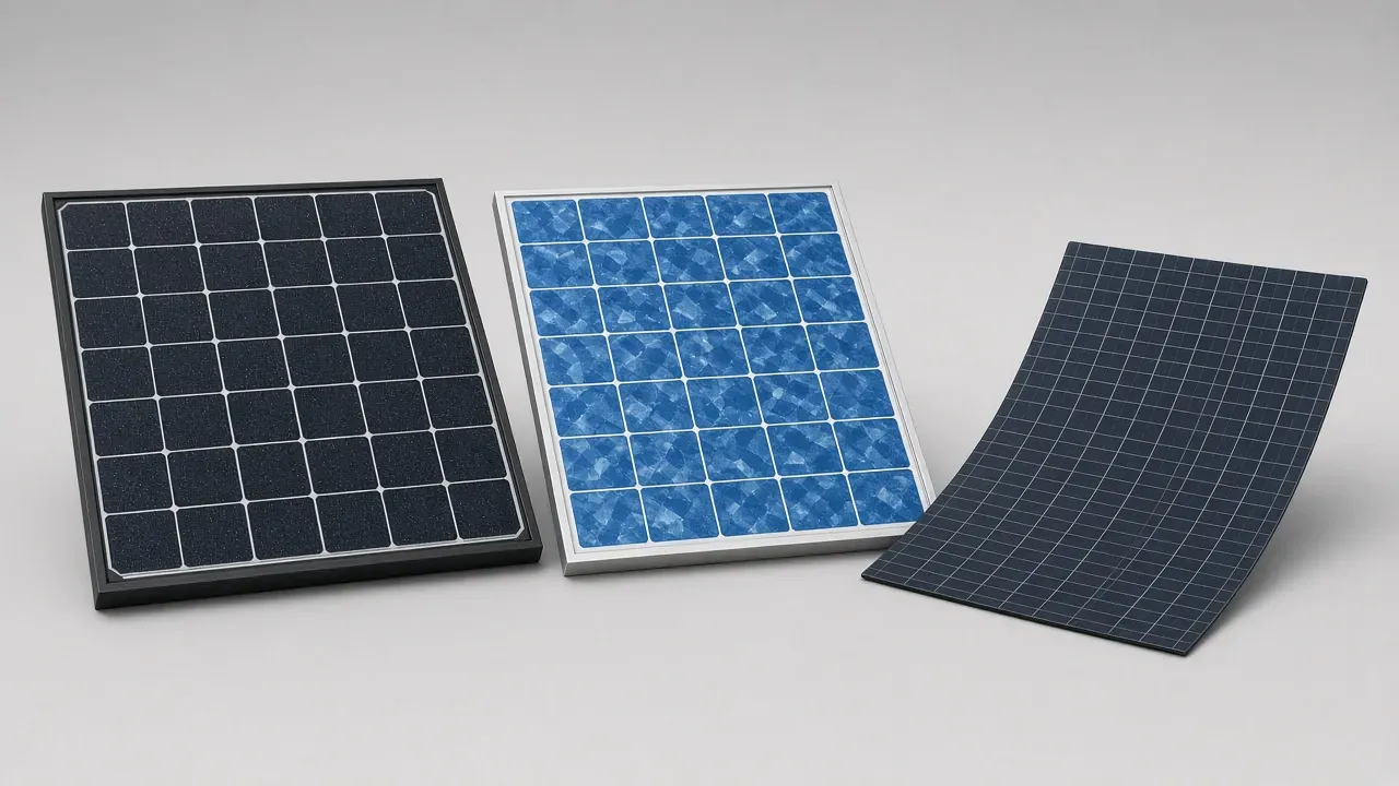Monokristalni, polikristalni i fleksibilni solarni panel, poređenje vrsta